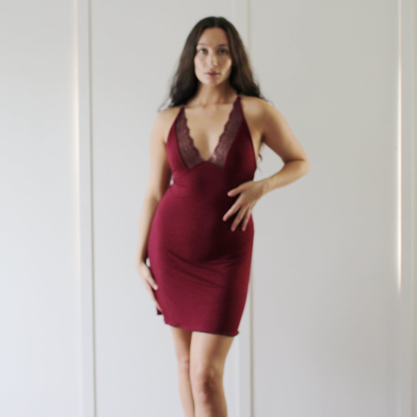 Short Bamboo Nightgown - Homeland Harvest