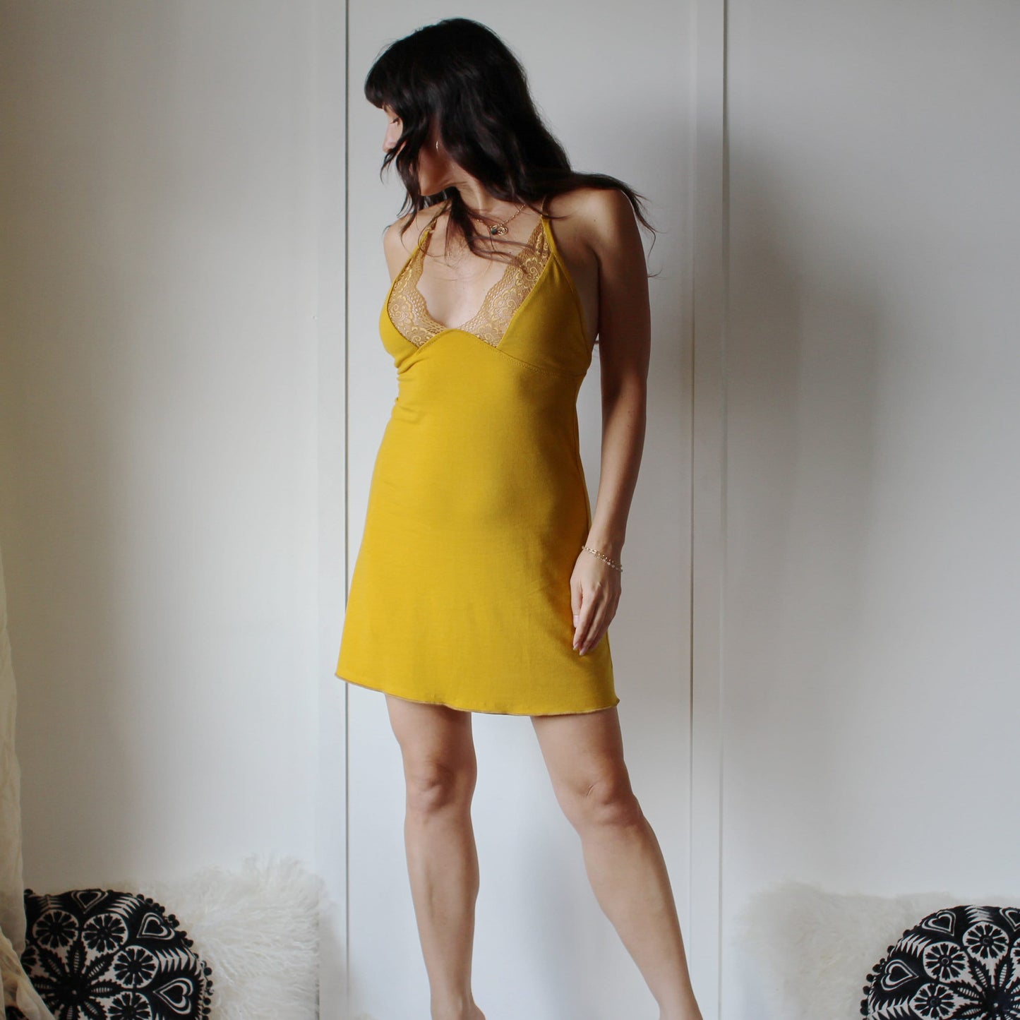 Lace Trimmed Nightgown - Homeland Harvest