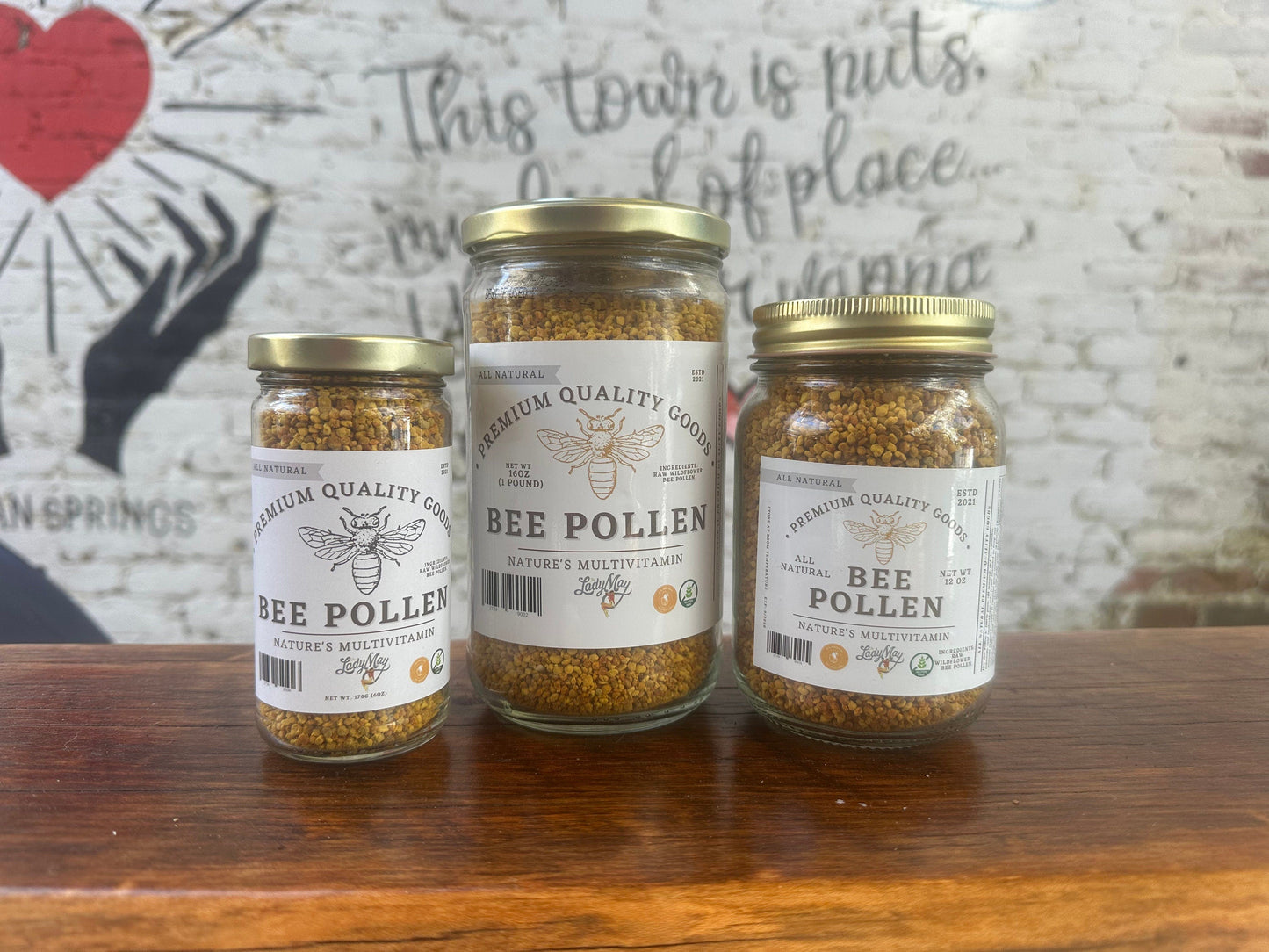 Bee Pollen, 1 Pound All Natural Organic Superfood by the Lady May