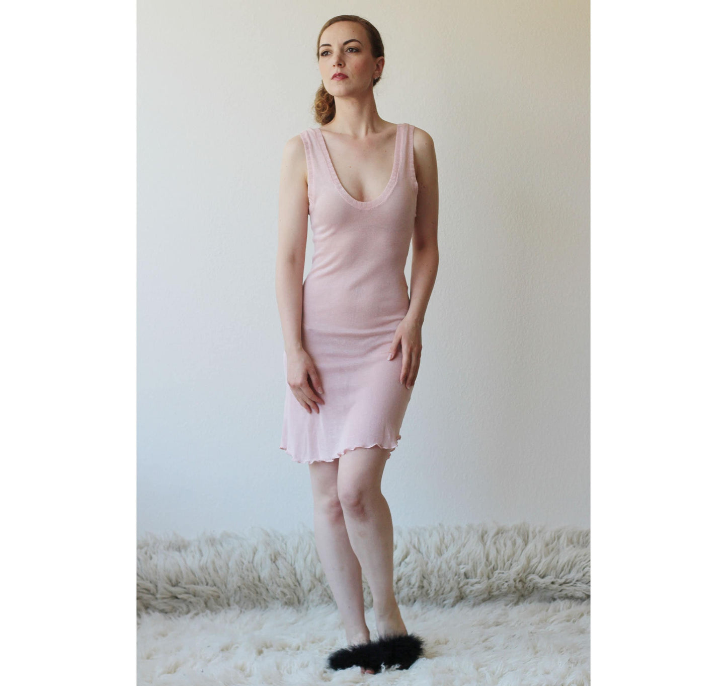 Silk and Cashmere Knit Nightgown - Homeland Harvest