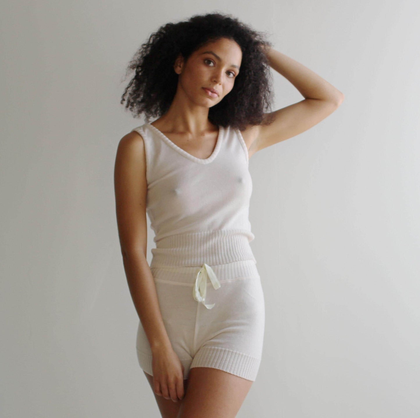 Wool Knit cropped Tank Top - Homeland Harvest