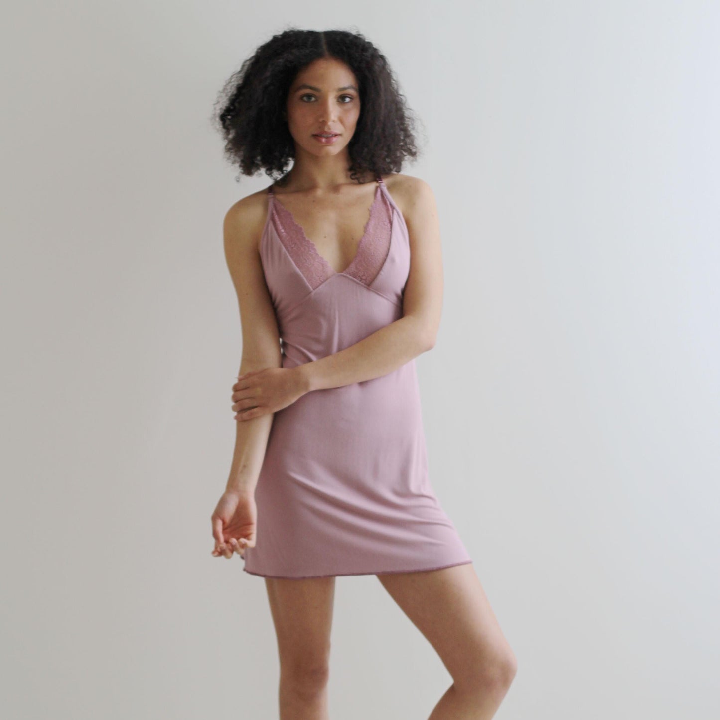Short Bamboo Nightgown - Homeland Harvest