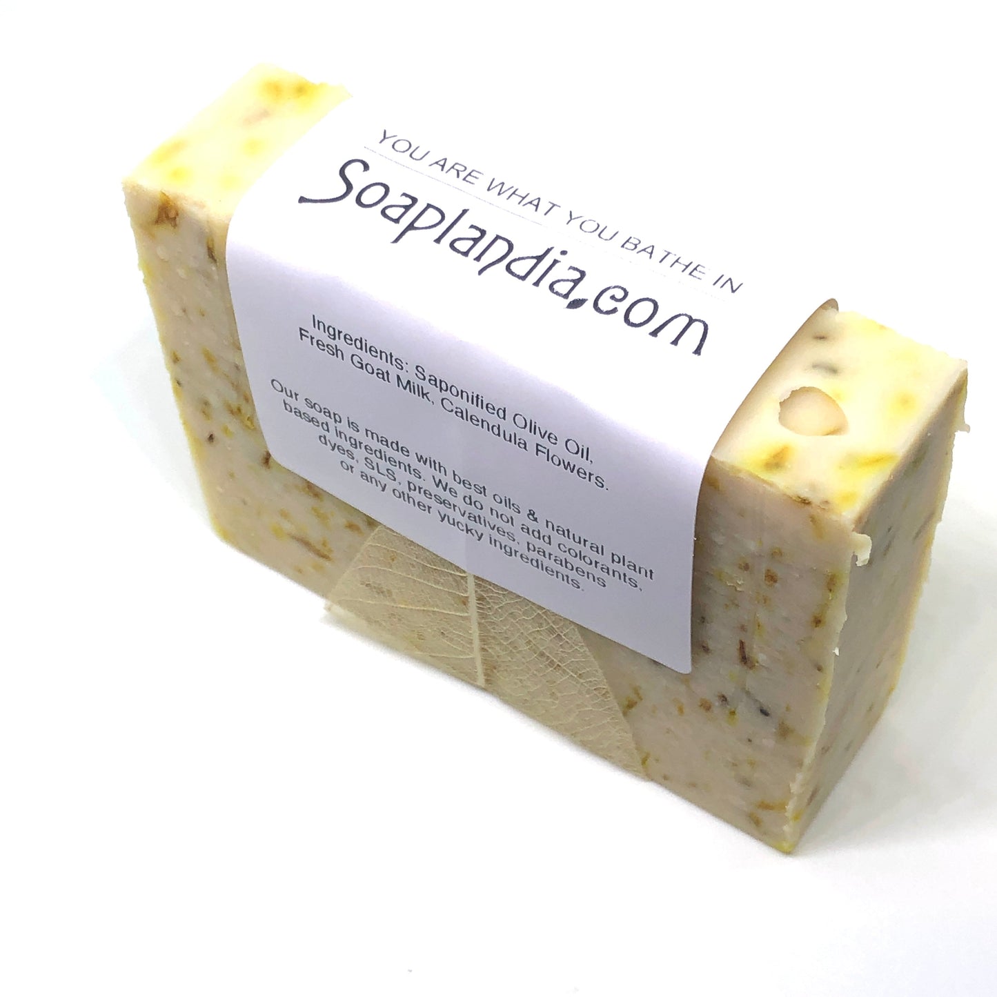 Goat Milk & Calendula Tea Soap, Unscented - Homeland Harvest