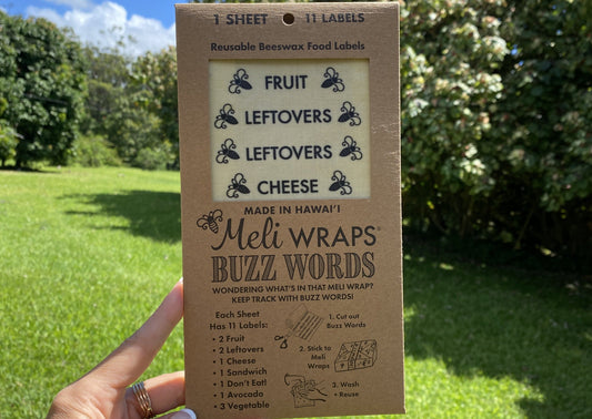 Buzz Words- Beeswax Wrap Food Labels - Homeland Harvest