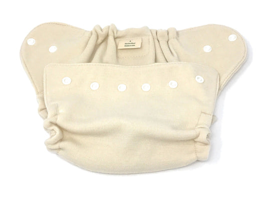 Natural Wool Snap Wrap Diaper Cover