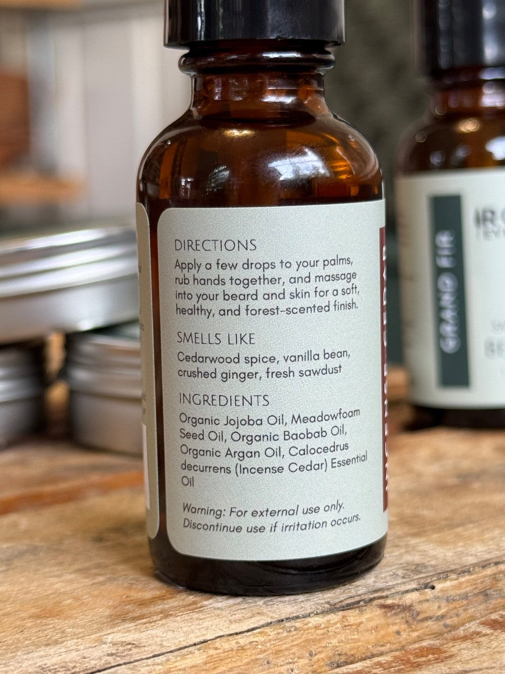 Incense Cedar Beard Oil - Homeland Harvest