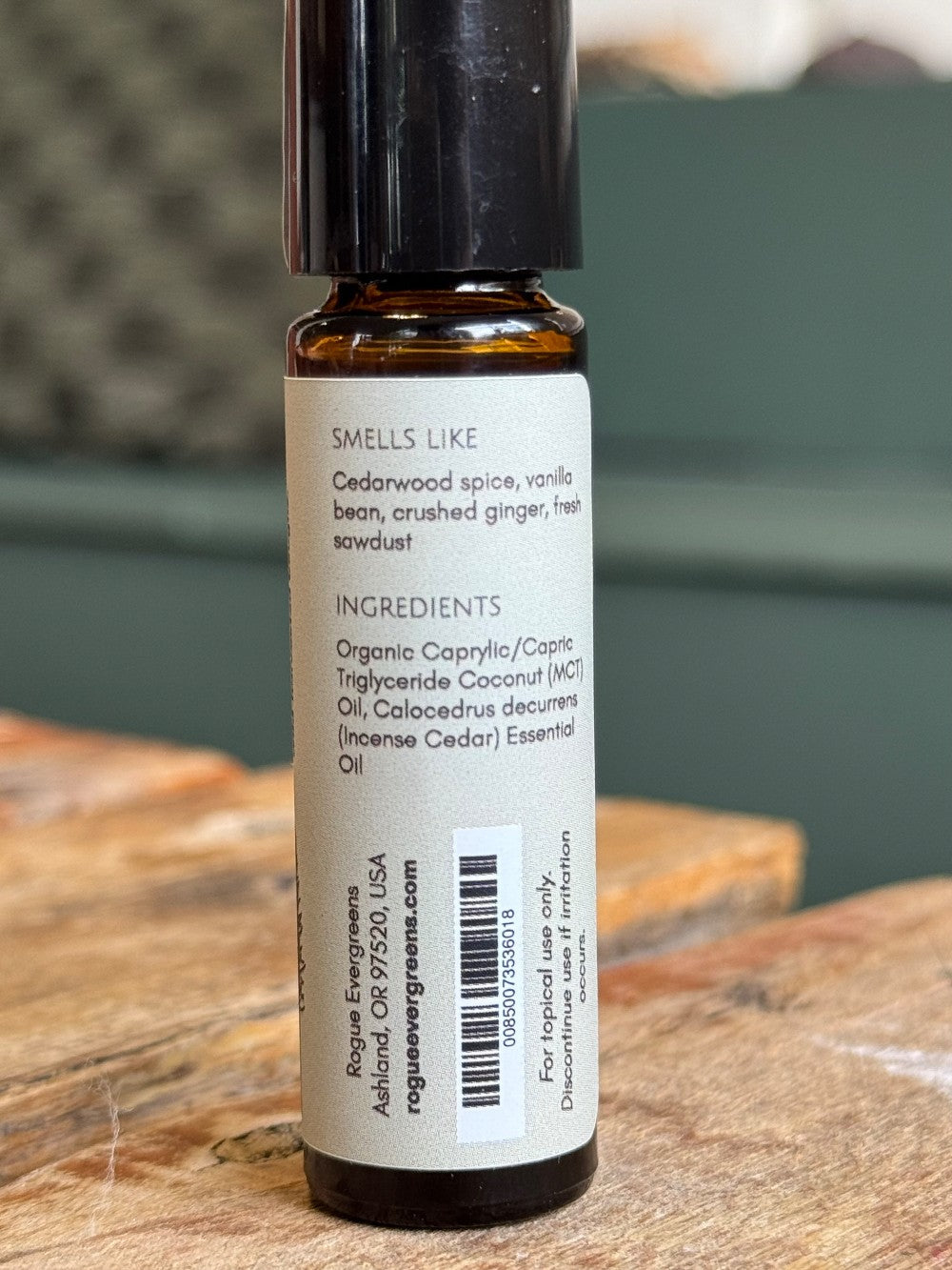 Incense Cedar Essential Oil Roller - Homeland Harvest