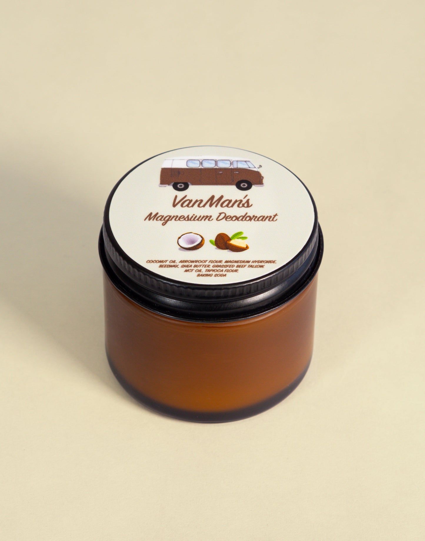 VanMan's Coconut Magnesium Deodorant - 2 oz - Homeland Harvest