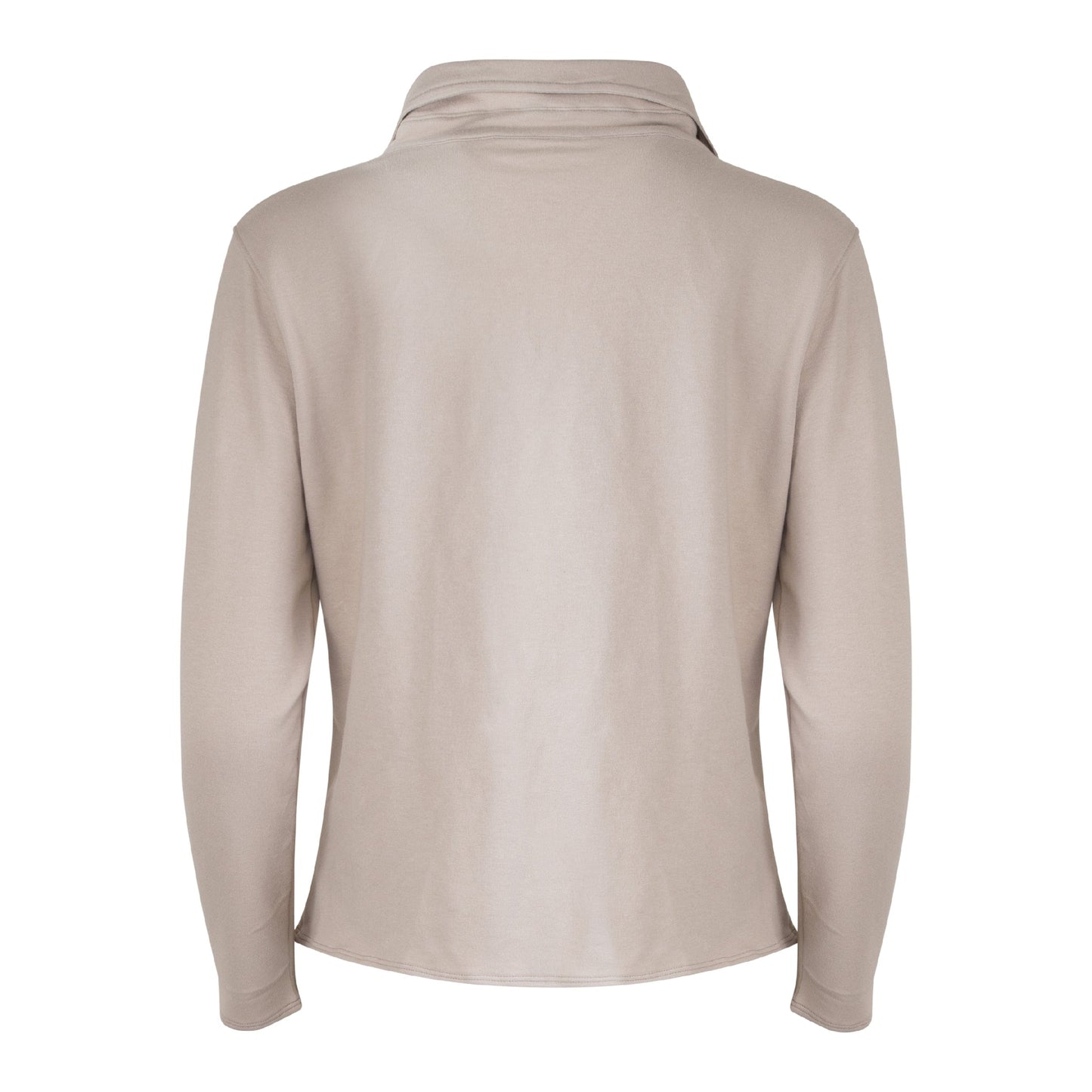 Khloe Cotton V-Neck Henley - Latte