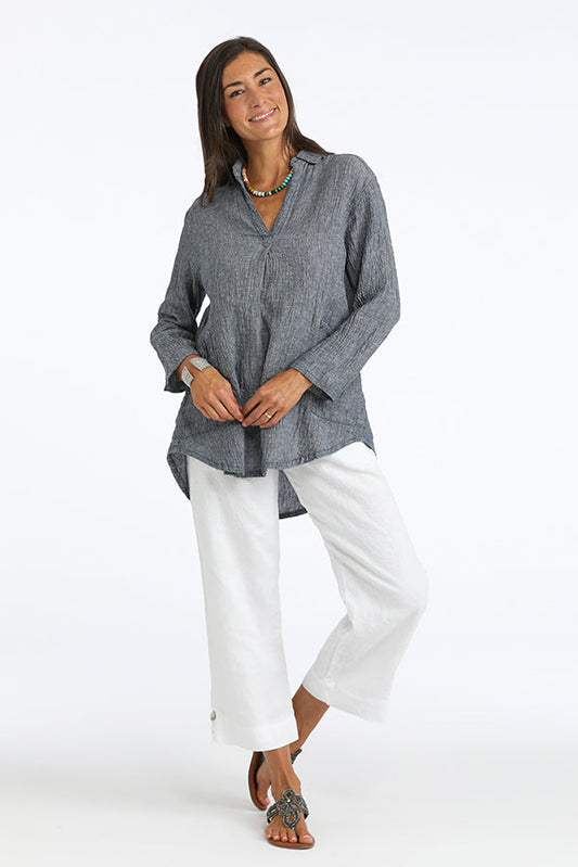linen crop pant - Homeland Harvest