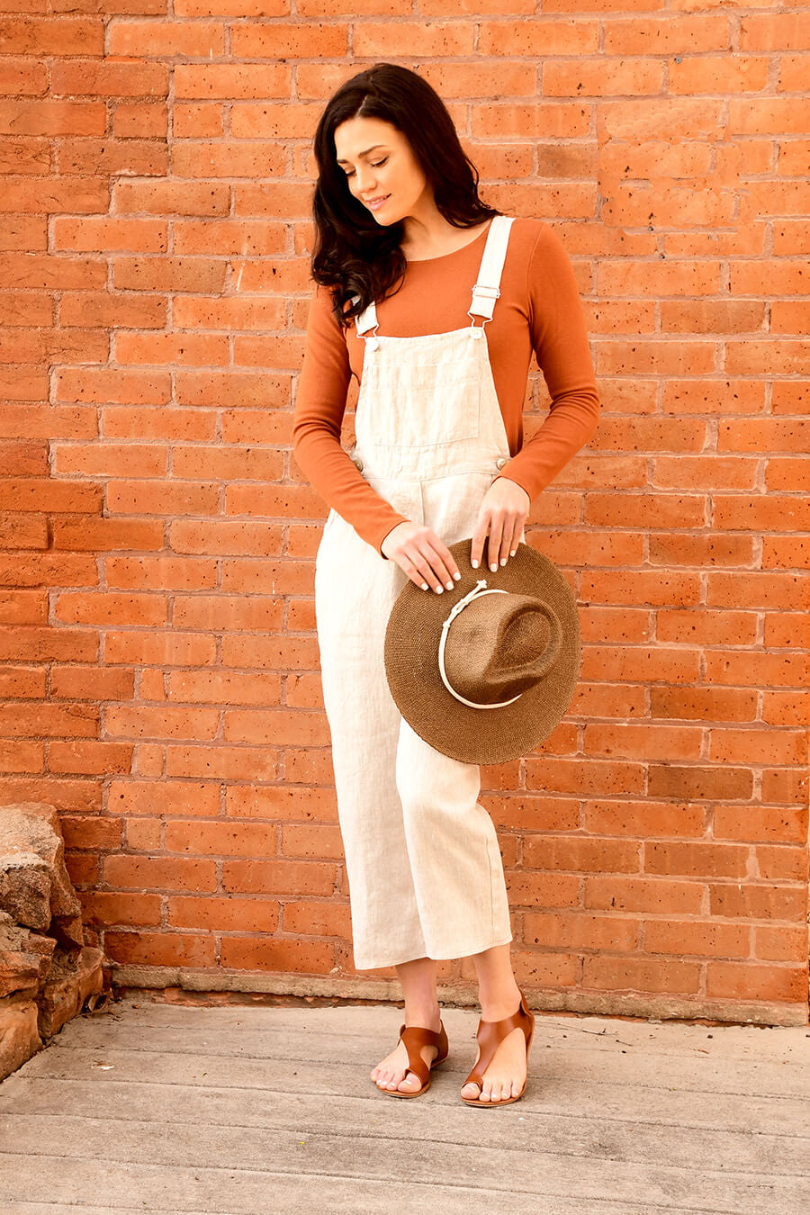 Natural Linen and Cotton Overalls - Homeland Harvest