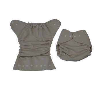 Natural Wool Snap Wrap Diaper Cover