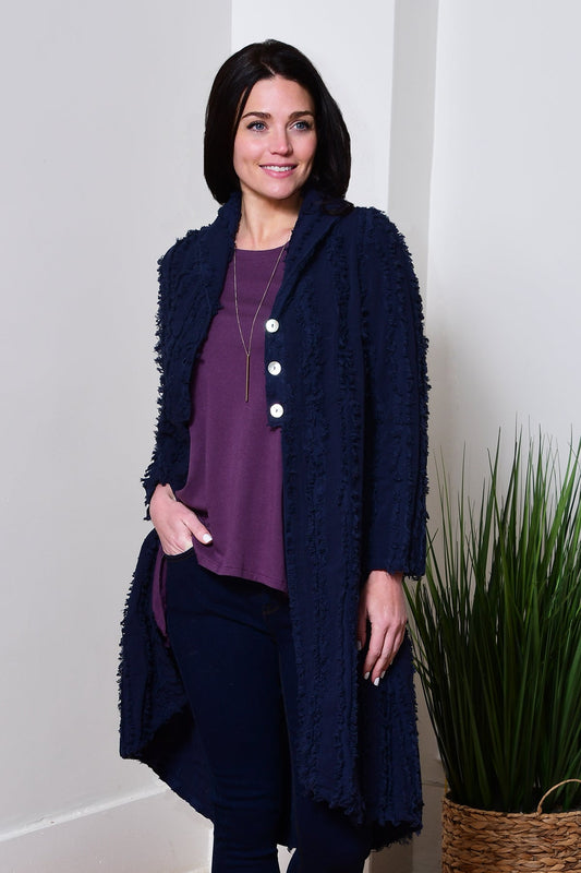 fringe overcoat - Homeland Harvest