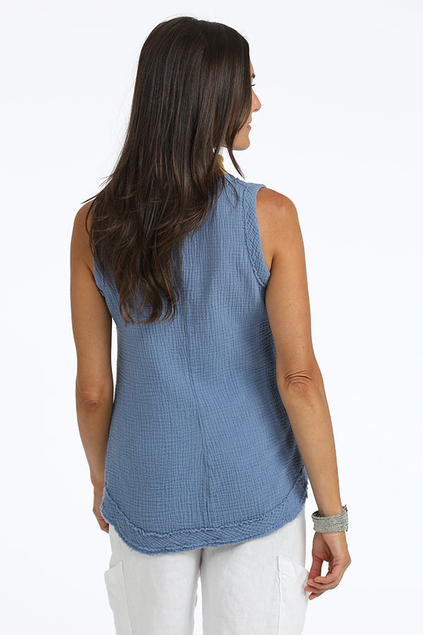 100% Certified Organic Cotton V-Neck Tank Top - Homeland Harvest
