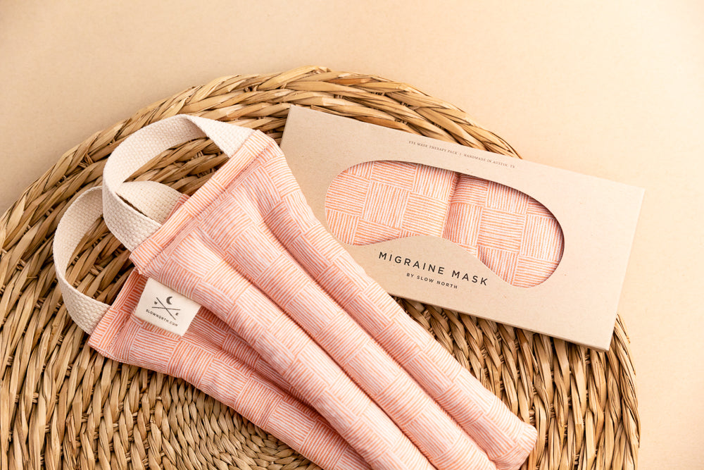 Eye Mask + Neck Wrap Bundle - Pink Pampas - Homeland Harvest