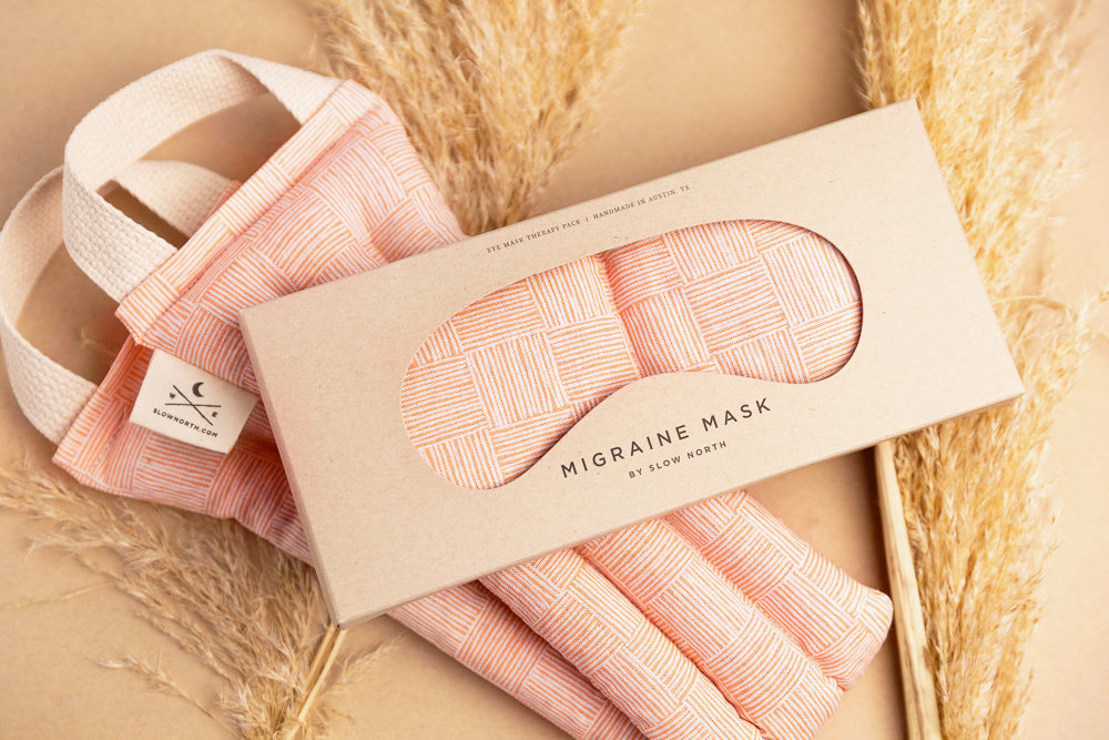 Eye Mask + Neck Wrap Bundle - Pink Pampas - Homeland Harvest