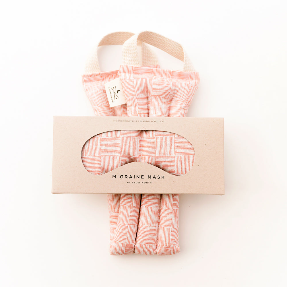 Eye Mask + Neck Wrap Bundle - Pink Pampas - Homeland Harvest