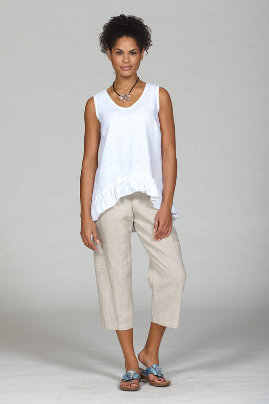 linen/cotton pocket pants - Homeland Harvest