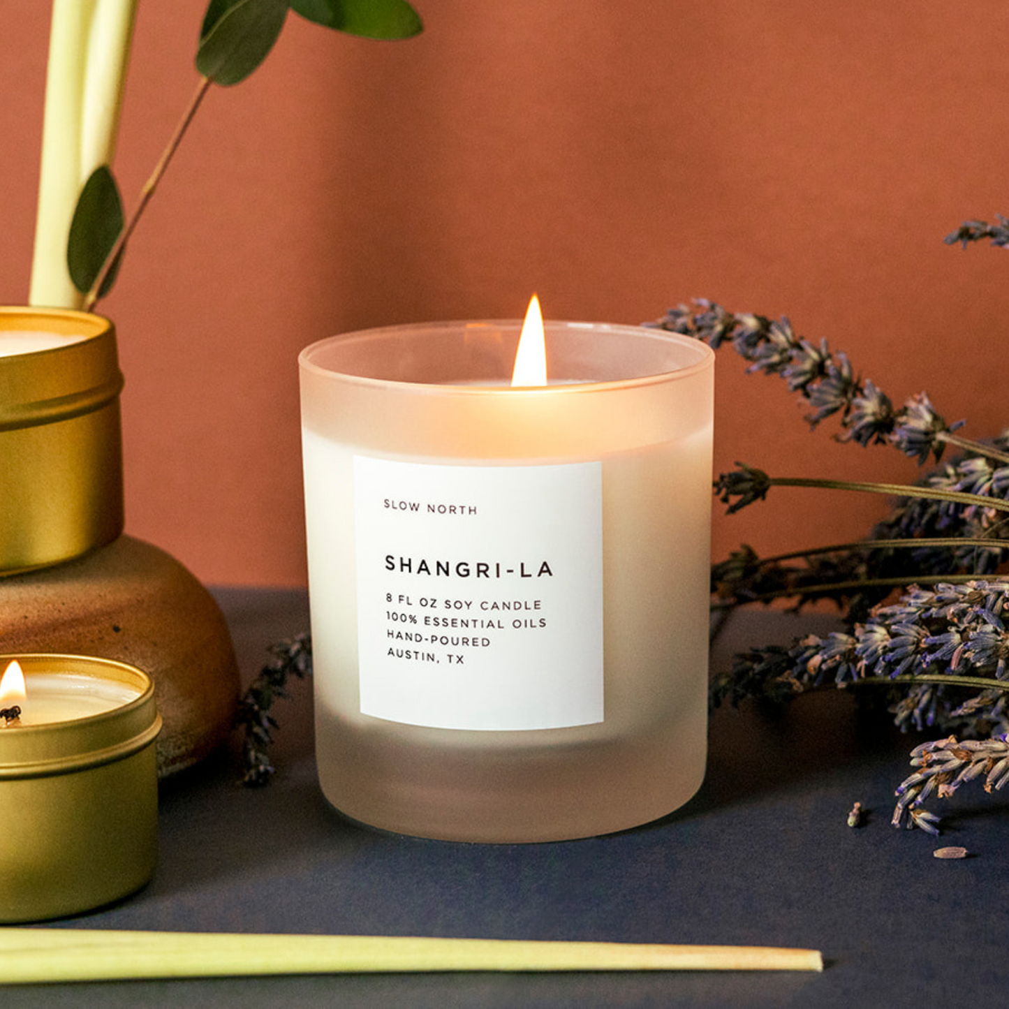 Shangri-La - Signature Candle (Eucalyptus + Lavender + Lemongrass) - Homeland Harvest