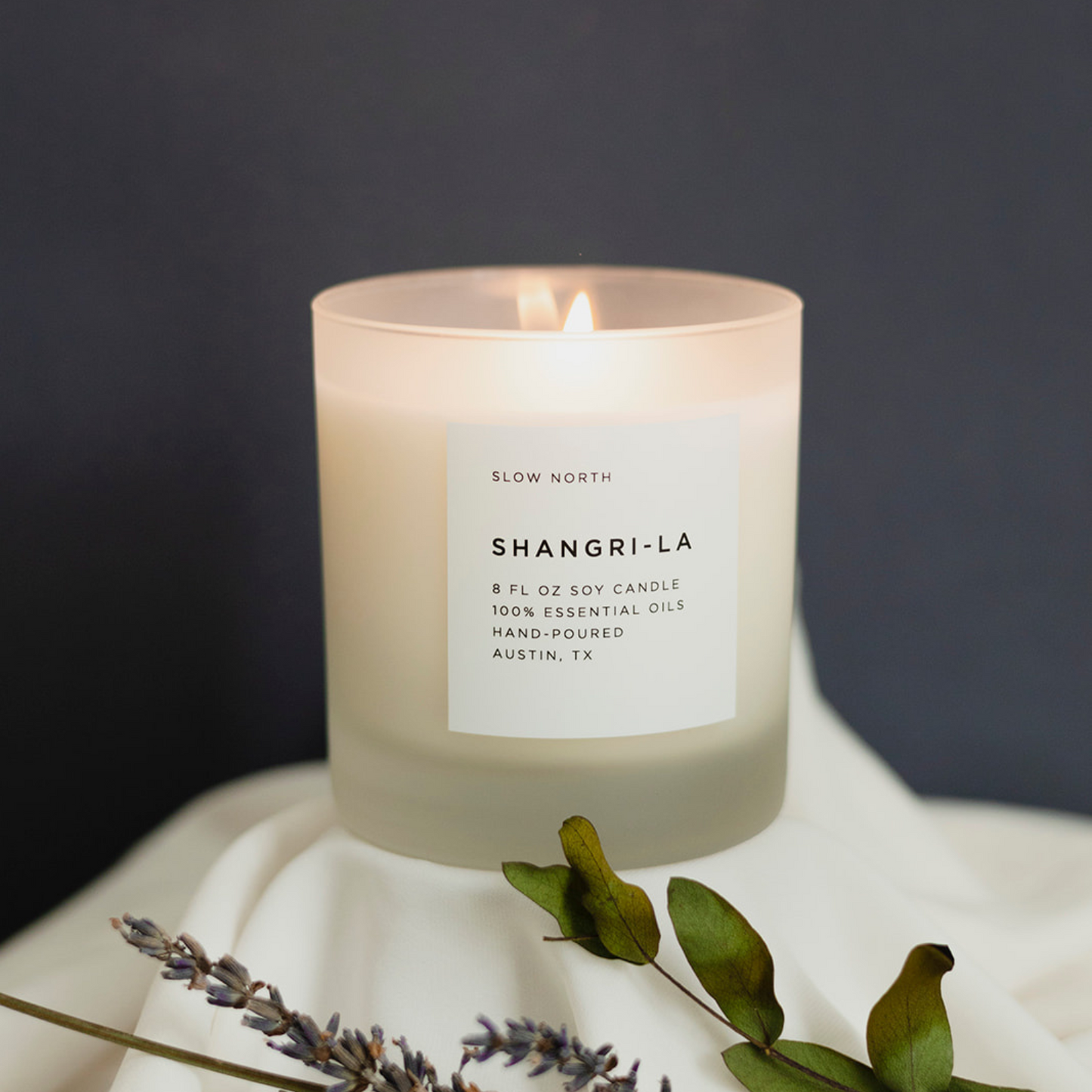 Shangri-La - Signature Candle (Eucalyptus + Lavender + Lemongrass) - Homeland Harvest