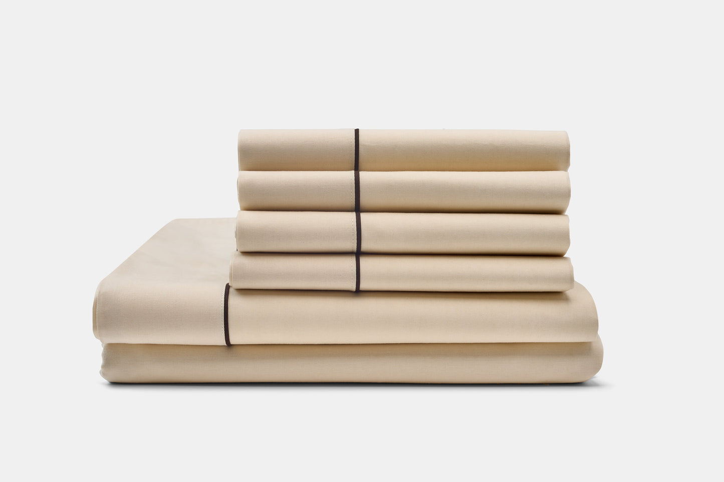 Cotton Piping Design Bed Sheet Set - Homeland Harvest
