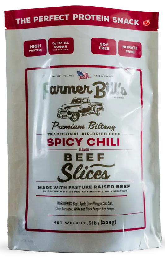1/2 lb Sliced Chili Beef Biltong