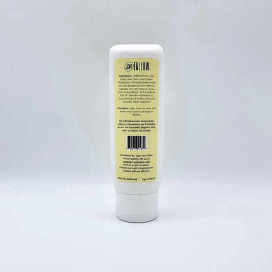 Tallow Before Sun Cream | Beef Tallow Non-Nano Zinc Oxide and Botanical Oils