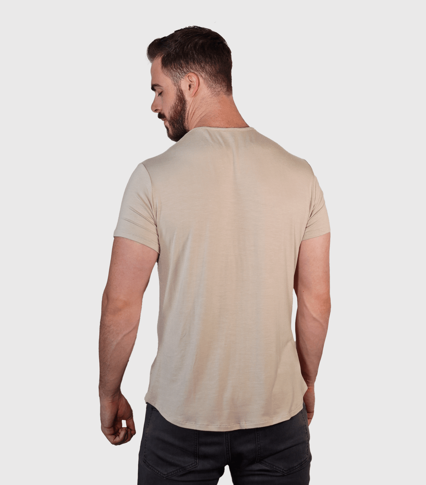 Bamboo Swift Curve-Hem Tee - Black - Homeland Harvest