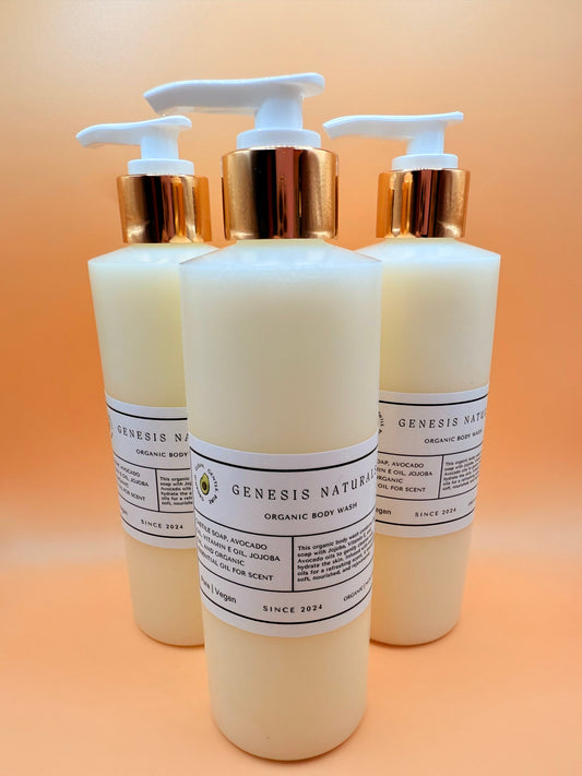 8 oz Organic Moisturizing Body and Hand Soap | Calming Chamomile Scent - Homeland Harvest