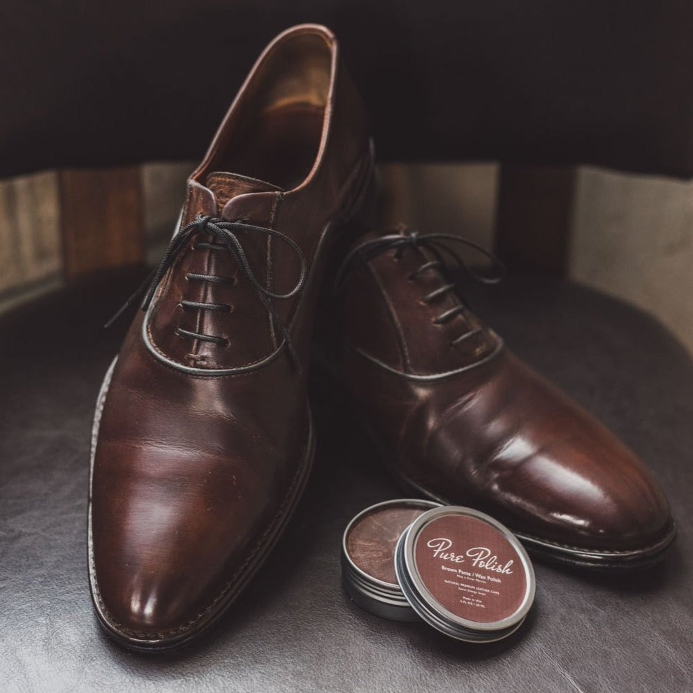 Brown Shoe Polish Paste / Wax - Homeland Harvest