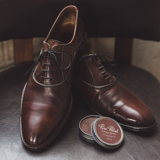 Brown Shoe Polish Paste / Wax - Homeland Harvest