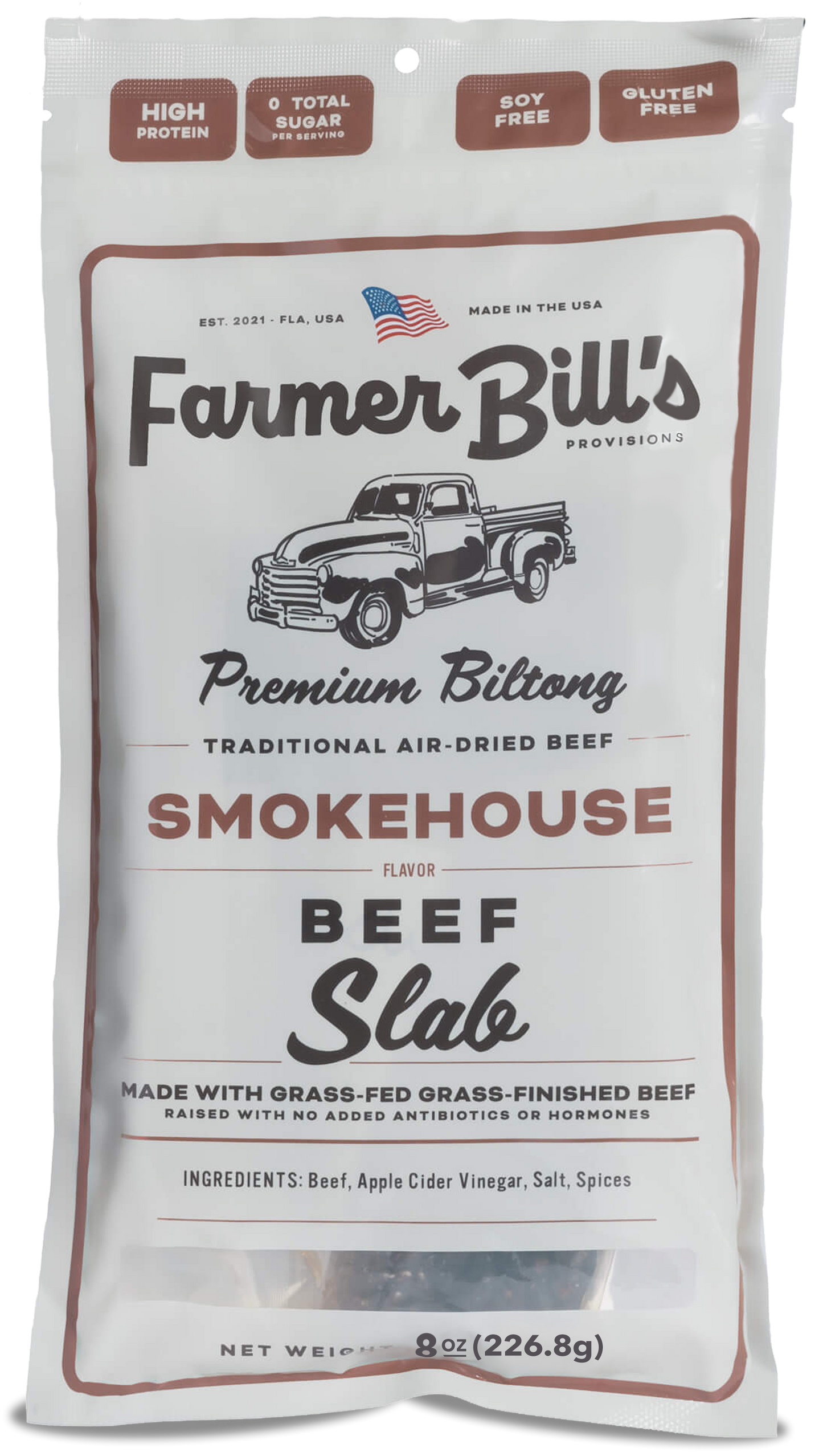 8 oz Smokehouse Beef Biltong Slab