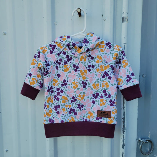 Baby Purple Floral Hoodies - Homeland Harvest