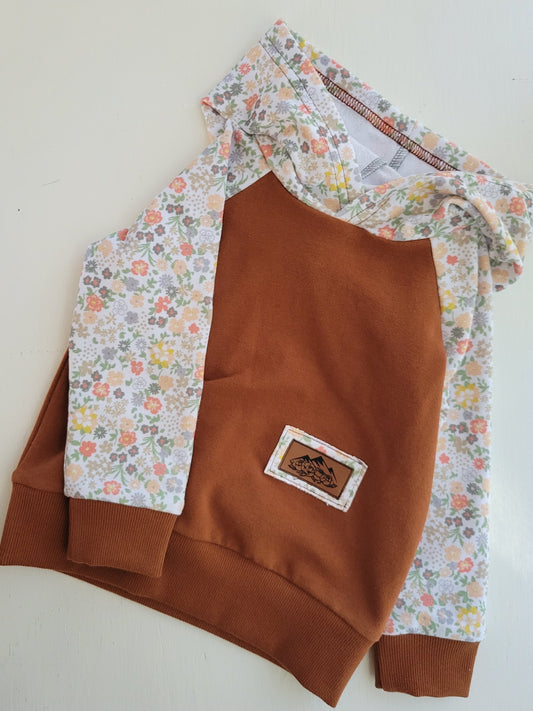 Kids Cinnamon Floral Hoodie - Homeland Harvest