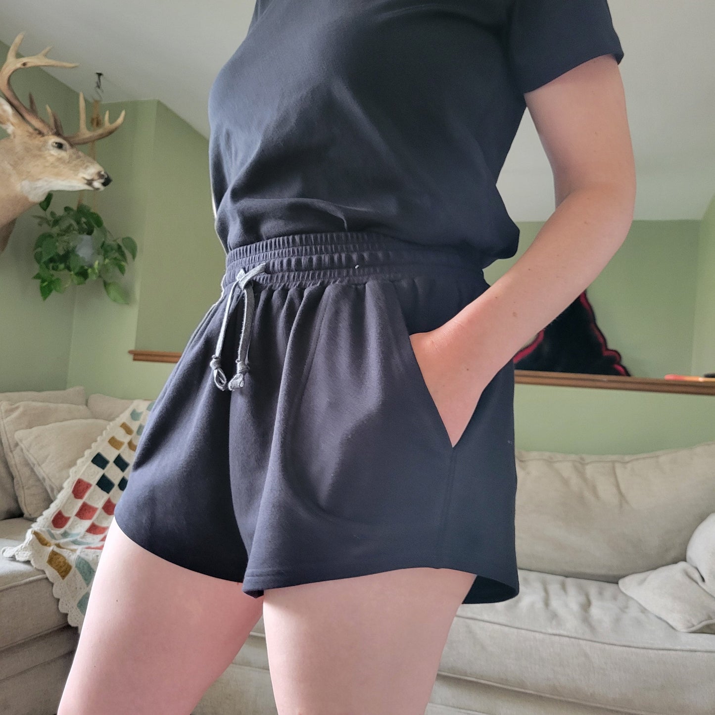 Womens Lounge Set - Shorts - Homeland Harvest