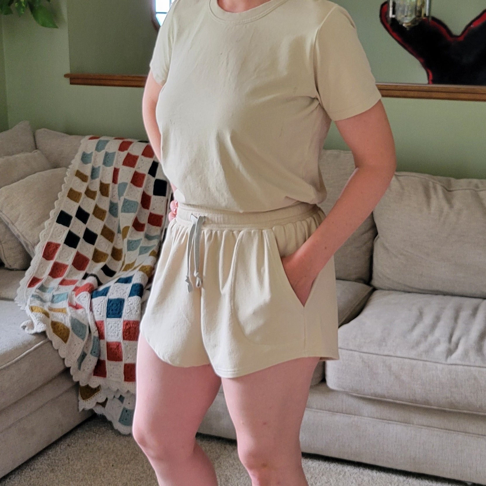 Womens Lounge Set - Shorts - Homeland Harvest