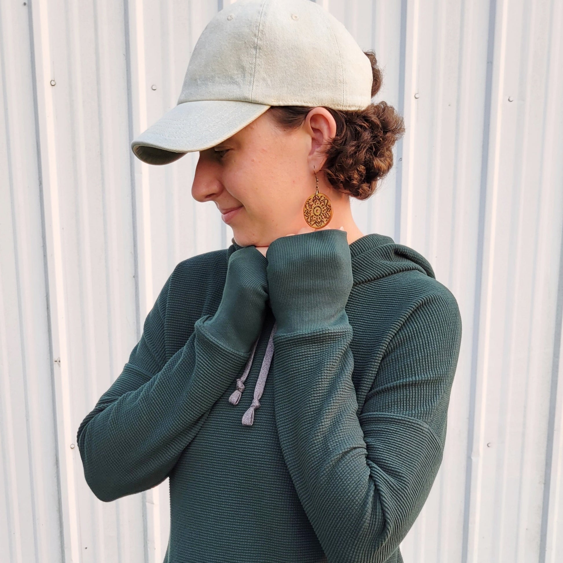 Women's Thermal Hoodie Pine - Homeland Harvest