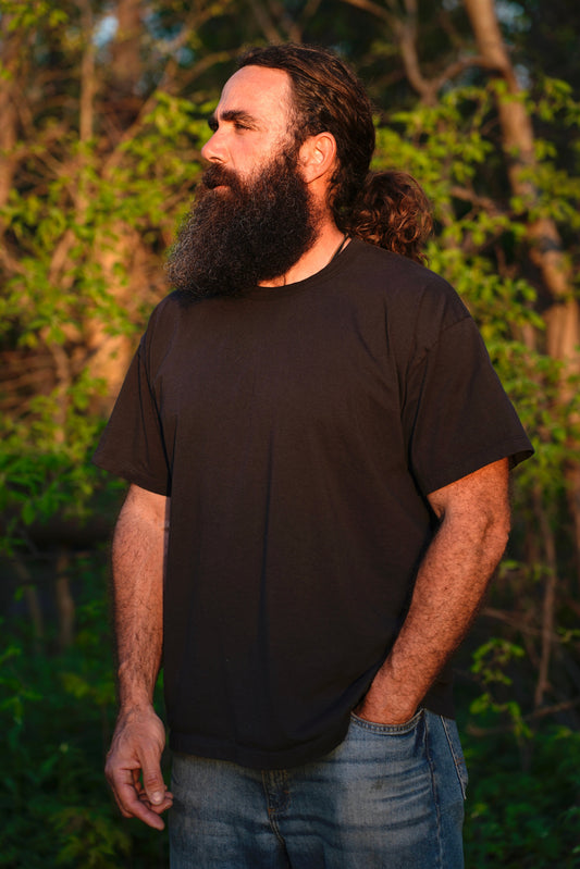 Unisex Organic Cotton Short Sleeve T-Shirt - Black - Homeland Harvest