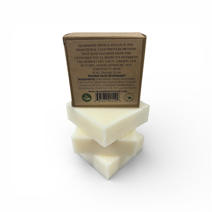 Grass Fed Beef Tallow Soap Bar (3 Pack) – Fragrance Free, Natural & Organic – Moisturizes & Soothes Face, Body & Hair – Handcrafted, Ideal for Sensitive & Dry Skin