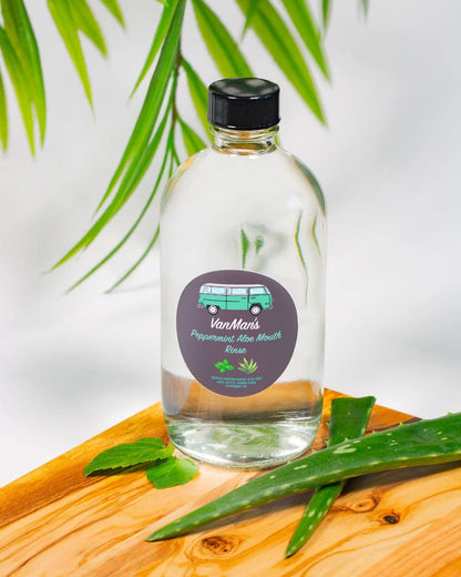 VanMan's Peppermint Aloe Mouth Rinse - 8 oz - Homeland Harvest
