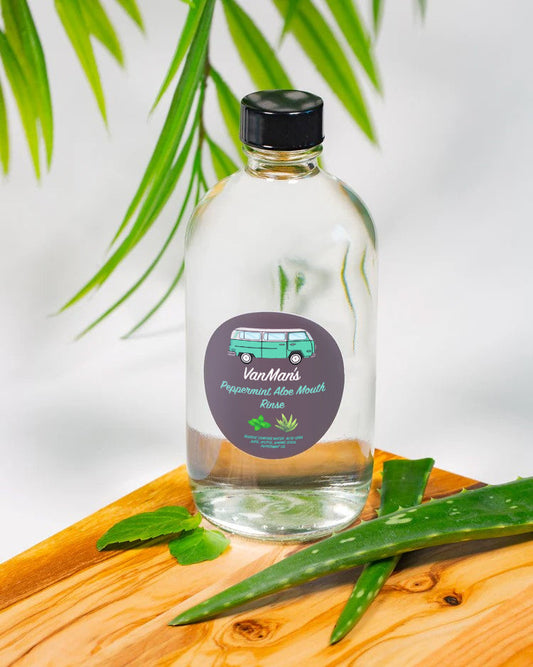 VanMan's Peppermint Aloe Mouth Rinse - 8 oz - Homeland Harvest