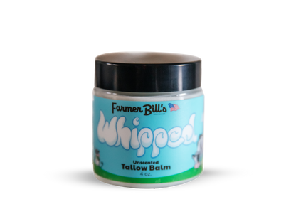 Whipped Unscented Grass-fed Tallow Balm 4 oz