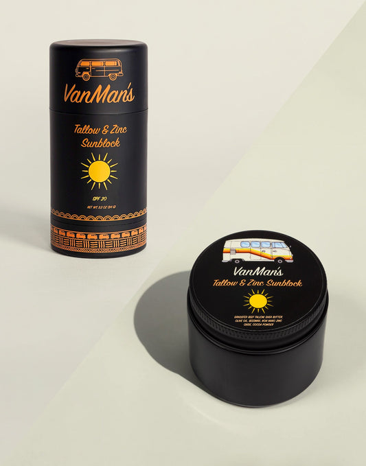 VanMan’s Tallow & Zinc SunBlock - 2 oz - Homeland Harvest