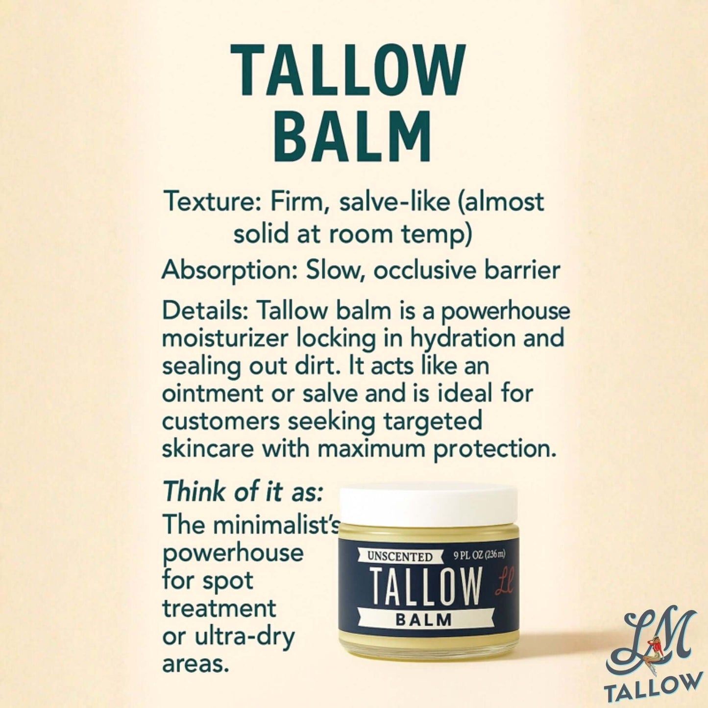 All-Natural DeluxeTallow Skin care and Candle Set Premium Quality All Natural Gift Box by The Lady May