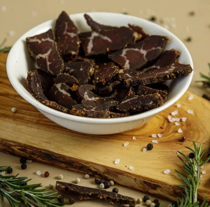 1/2 lb Sliced Garlic & Herb Beef Biltong