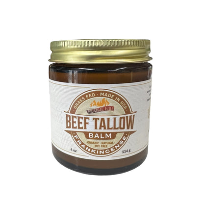 Grass Fed Beef Tallow Balm - 4 oz - Made in USA - Organic Grass Fed and Finished Tallow - Moisturizing Skin Care