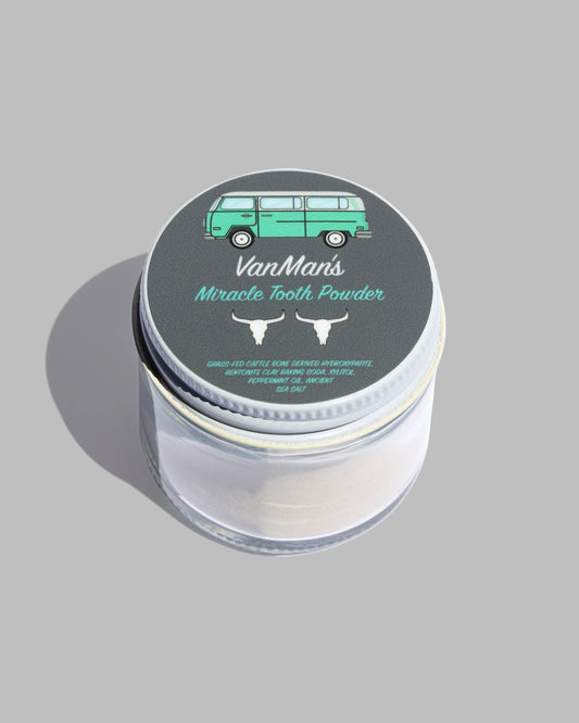 VanMan's Miracle Tooth Powder - Mint-Bone 2 oz - Homeland Harvest