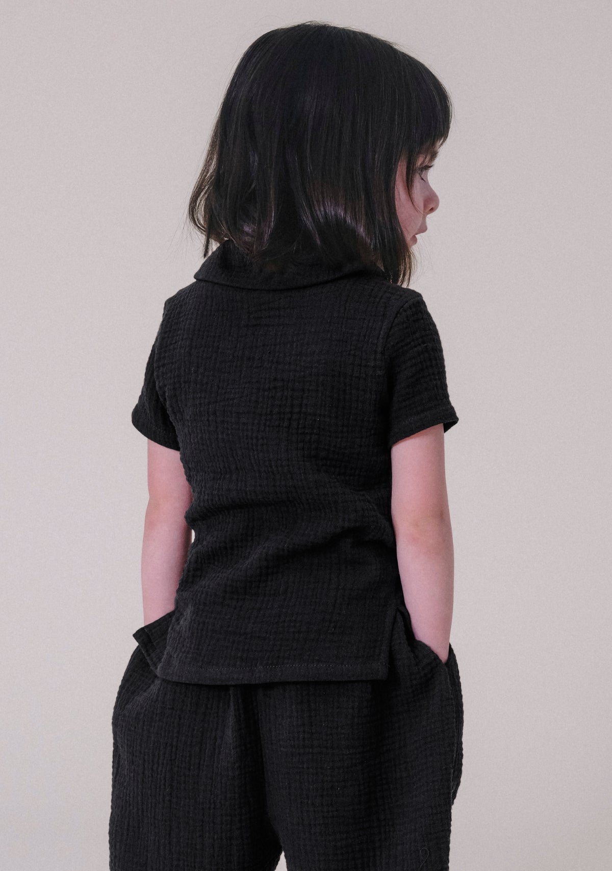 Nico Toddler Top - Black - Homeland Harvest