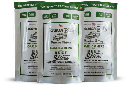 1/2 lb Sliced Garlic & Herb Beef Biltong