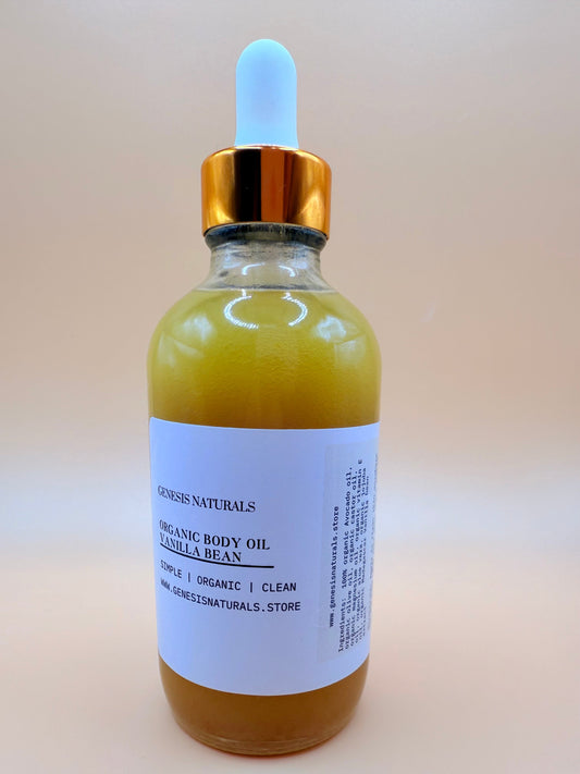 4 oz Organic Madagascar Vanilla Bean Body Oil - Homeland Harvest